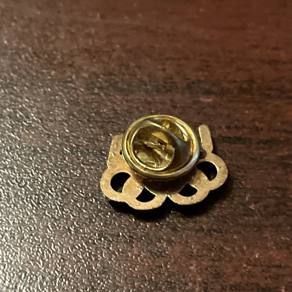Team USA Gold Tone Olympic Rings Lapel Hat Pin‎